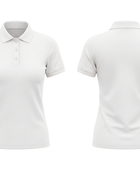 Custom Women’s White Short Sleeve School Uniform Polo Shirt | B2B Low MOQ Schoolwear Manufacturer