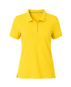 School Short Sleeve Fitted Stretch Piqué Polo Yellow | B2B Low MOQ Wholesale