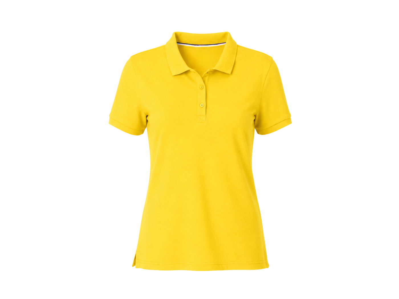 School Short Sleeve Fitted Stretch Piqué Polo Yellow | B2B Low MOQ Wholesale