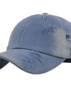 Custom Faded Blue Distressed Acid Wash Cap B2B
