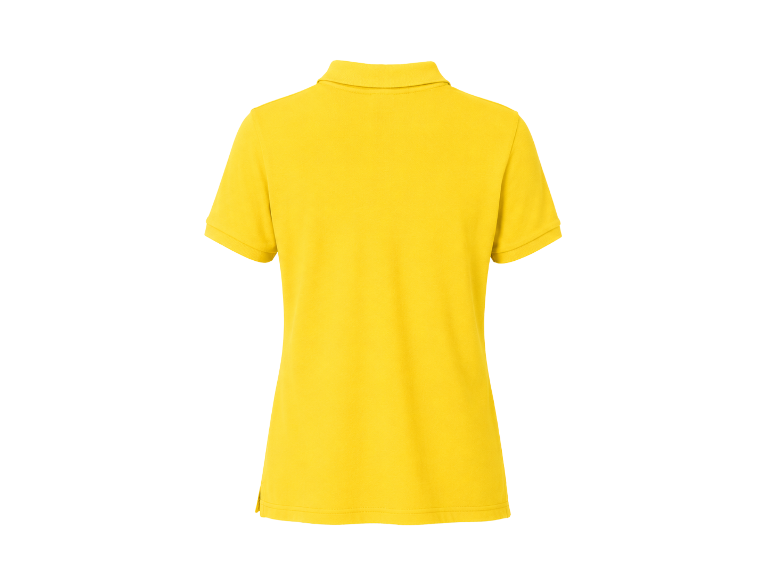 School Short Sleeve Fitted Stretch Piqué Polo Yellow | B2B Low MOQ Wholesale