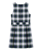 School Plaid Box Pleat Jumper Blue Green White | B2B Low MOQ Wholesale