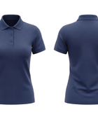 Custom Short Sleeve Polo Shirt Women’s Navy Blue B2B Schoolwear Manufacturer