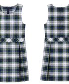 School Plaid Box Pleat Jumper Blue Green White | B2B Low MOQ Wholesale