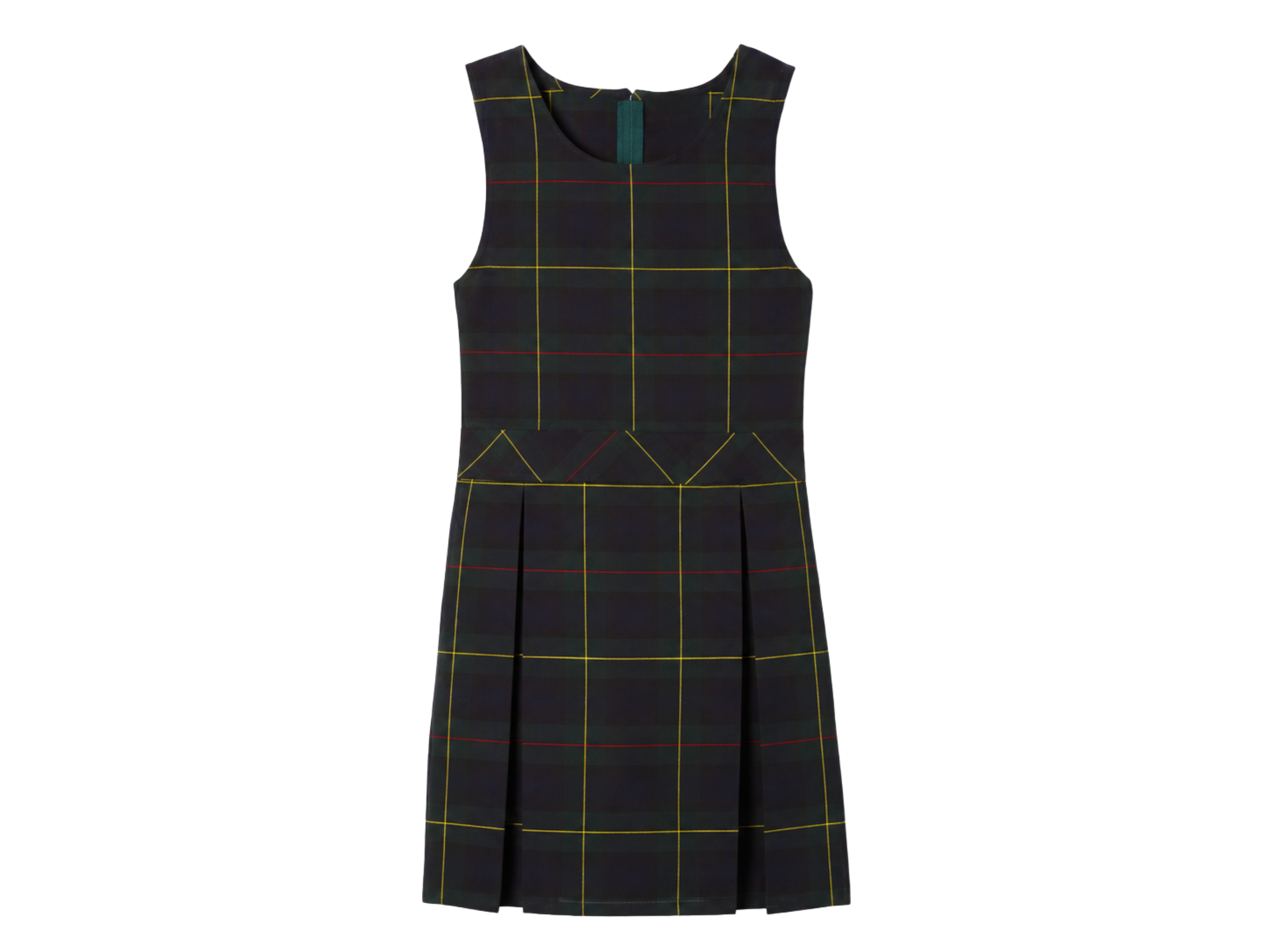 School Plaid Box Pleat Jumper Black Multicolour | B2B Low MOQ Wholesale