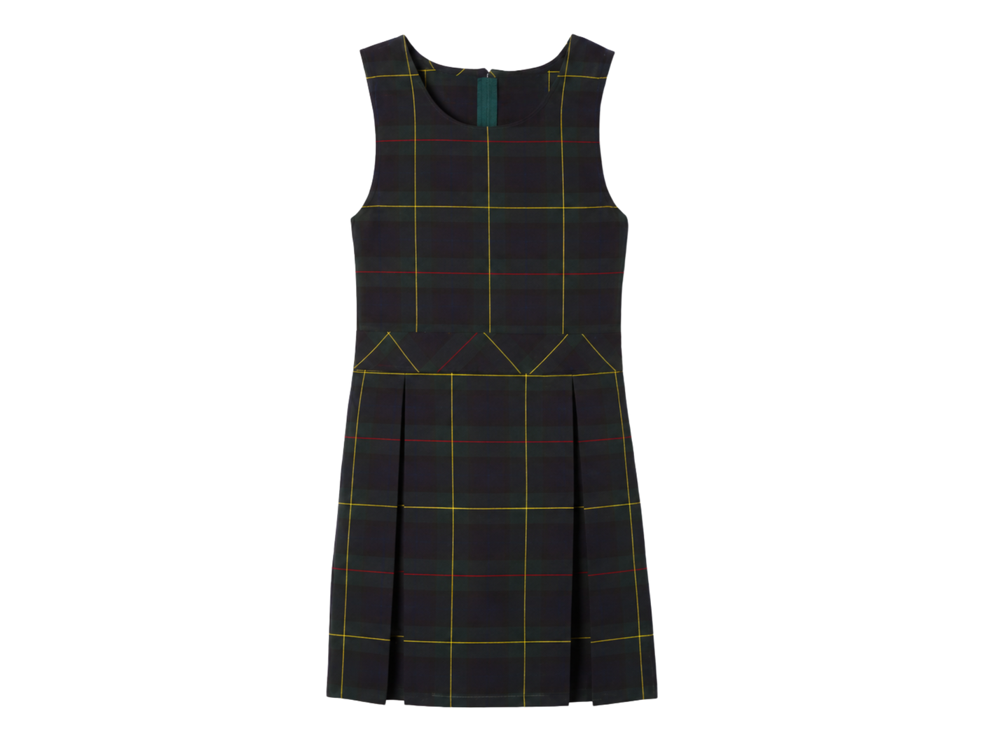 School Plaid Box Pleat Jumper Black Multicolour | B2B Low MOQ Wholesale