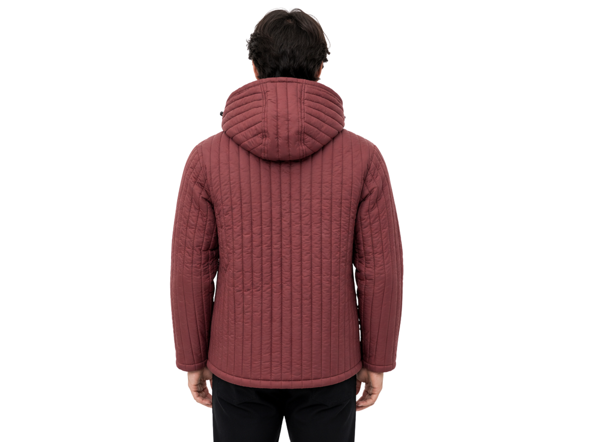 Wind-Resistant Detachable Hood Puffer Jacket | B2B Low MOQ Manufacturer