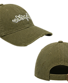 Custom Olive Embroidered Acid Wash Baseball Cap B2B