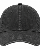 Custom Black Acid Wash Baseball Cap B2B