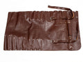 Dark Brown Leather Chef Knife Roll | Custom Wholesale Private Label Manufacturer