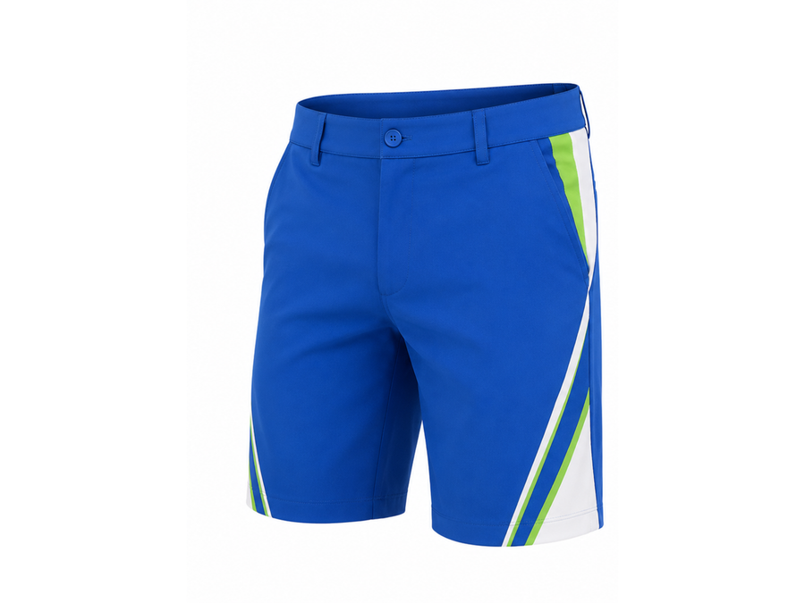 Blue Custom Golf Shorts – Wholesale Bulk Team Polo Shorts, Low MOQ, B2B Performance Apparel design preview