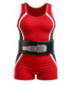 Red & Black Powerlifting Uniform – Men’s Weightlifting Singlet – Wholesale Low MOQ, Custom Team Name