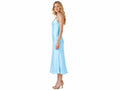 Wholesale Light Blue Satin Prom Dress, Custom Spaghetti Strap Formal Gown Manufacturer for Private Label Boutiques