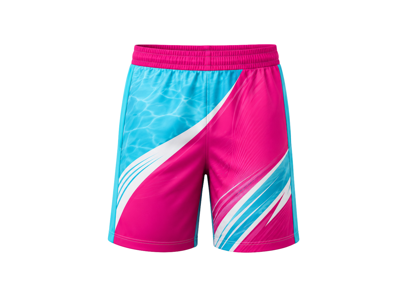Purple Teal Pink Custom Swimming Jersey & Shorts Set – Performance Swimwear Bulk / Wholesale / Low MOQ