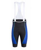Custom Cycling Bib Shorts – Black/Blue Team Shorts, Wholesale, Low MOQ, Bulk Sportswear