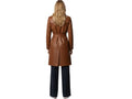 Women’s Full Grain Cowhide Leather Trench Coat Wholesale Custom Private Label Outerwear Manufacturer