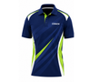 Custom Navy Volleyball Coach Jersey – Short Sleeve Team Polo for Wholesale Clubs