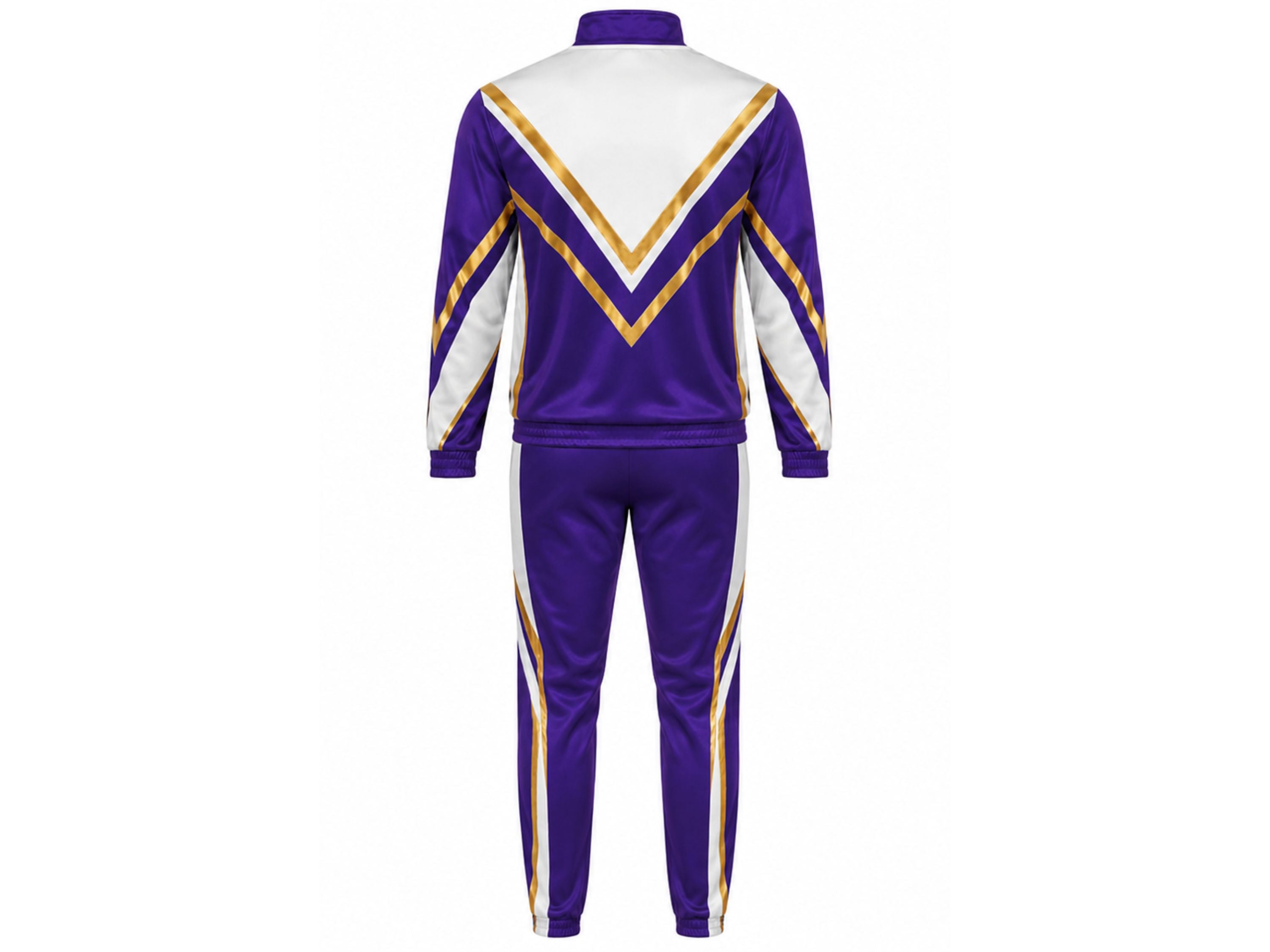 Custom Purple Cheer Warm Up Set – Jacket & Pants for Wholesale Cheer Teams