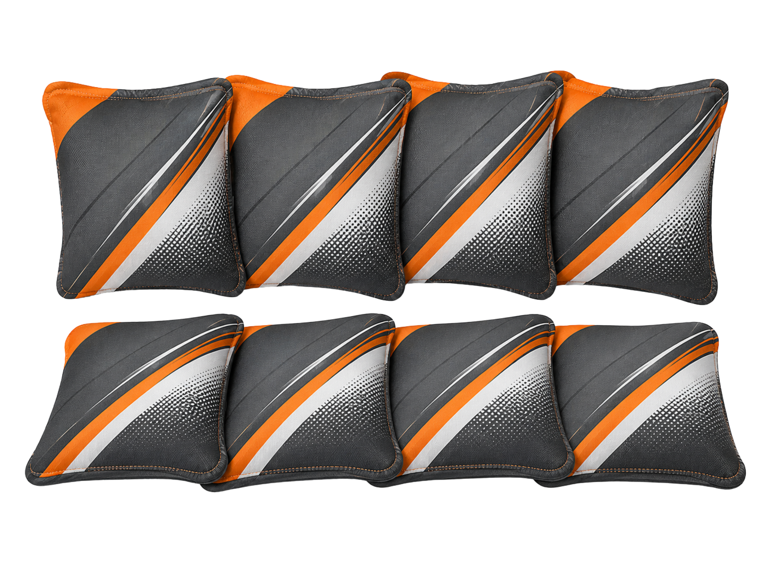 Custom Cornhole Bags – Grey Orange Game Bags for Wholesale Tournament Buyers