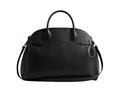 B2B Leather Tote Bag with Shoulder Strap Black Low MOQ Manufacturer