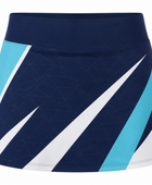 Custom Navy Women Tennis Skort Teal White Team Skirt for Clubs