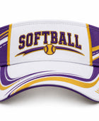 Custom Purple Softball Visor Cap – Wholesale Team Sun Visor for Clubs