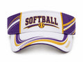 Custom Purple Softball Visor Cap – Wholesale Team Sun Visor for Clubs