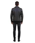 Men’s Cowhide Leather Biker Jacket Wholesale Custom Private Label Leather Outerwear Manufacturer