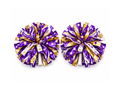 Custom Purple Gold Cheer Poms – Wholesale Cheerleading Pom Poms for Teams