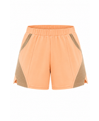 Custom Badminton Shorts Peach & Khaki, Wholesale, Low MOQ, Bulk Sportswear