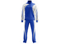 Custom Dance Team Warm-Up Set | Wholesale Dance Studio Jacket and Pants Set | White Blue | Apparels Bridge