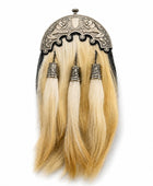 Horsehair Dress Sporran Cream with Ornamental Silver Cantle | B2B Low MOQ