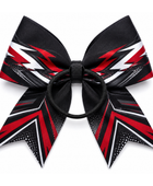 Custom Black Red Cheer Bow – Wholesale Cheerleading Hair Bow for Teams