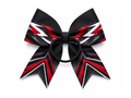 Custom Black Red Cheer Bow – Wholesale Cheerleading Hair Bow for Teams