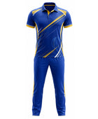 Custom Blue Cricket Kit with Trouser Sublimated Wholesale Team Uniform Set Apparels Bridge
