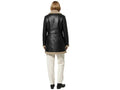 Black Crocodile Embossed Sheepskin Coat Wholesale | Women’s Faux Shearling Winter Jacket Manufacturer