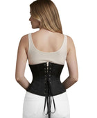 Black Jacquard Underbust Corset Wholesale | Floral Brocade Waist Cincher Manufacturer