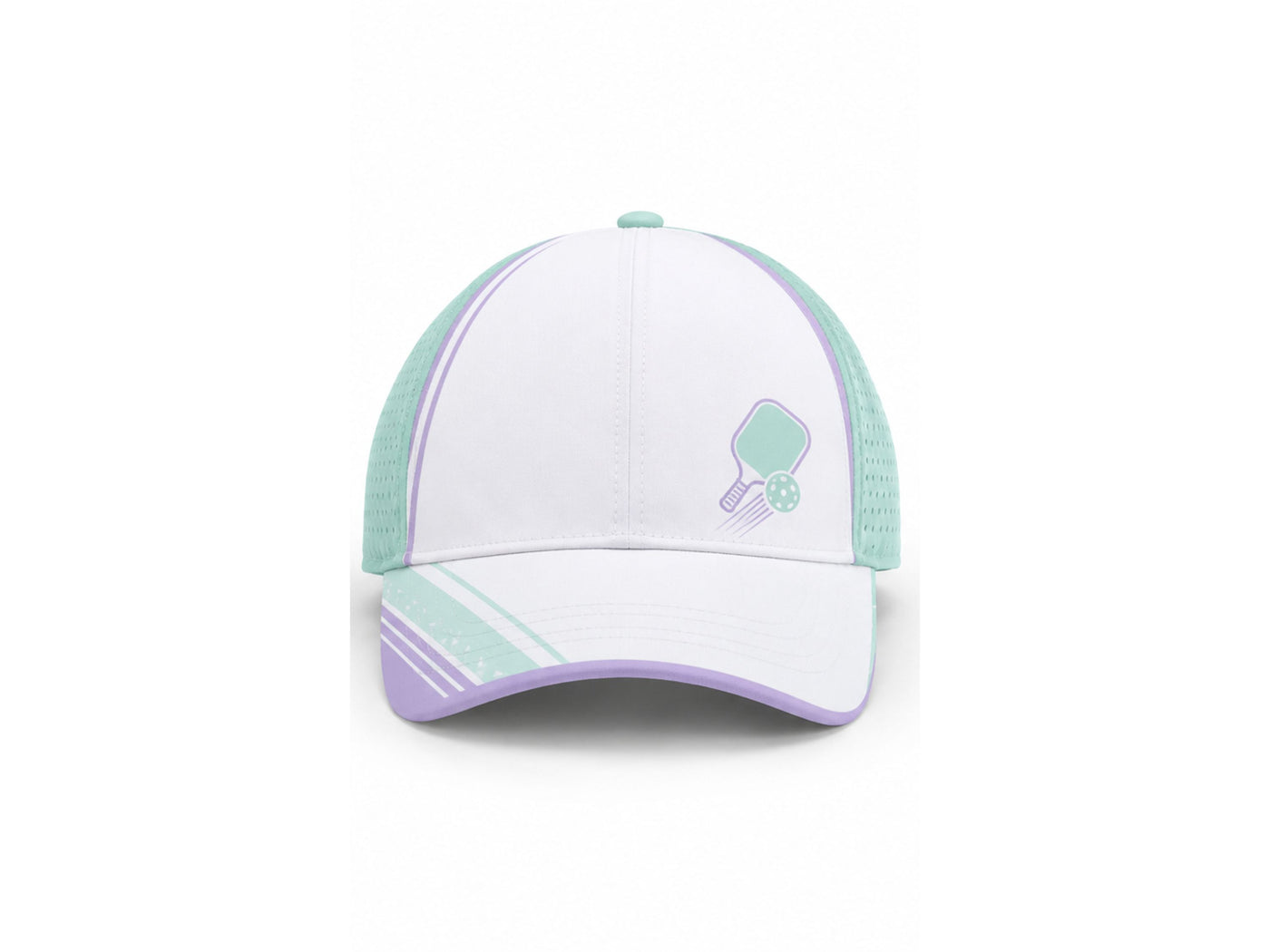 Custom Pickleball Cap | Wholesale Pickleball Team Hat | Mint Green White Lavender | Apparels Bridge