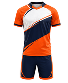 Custom Handball Uniform – Orange, Navy & White Team Set, Wholesale, Low MOQ, Bulk Sportswear