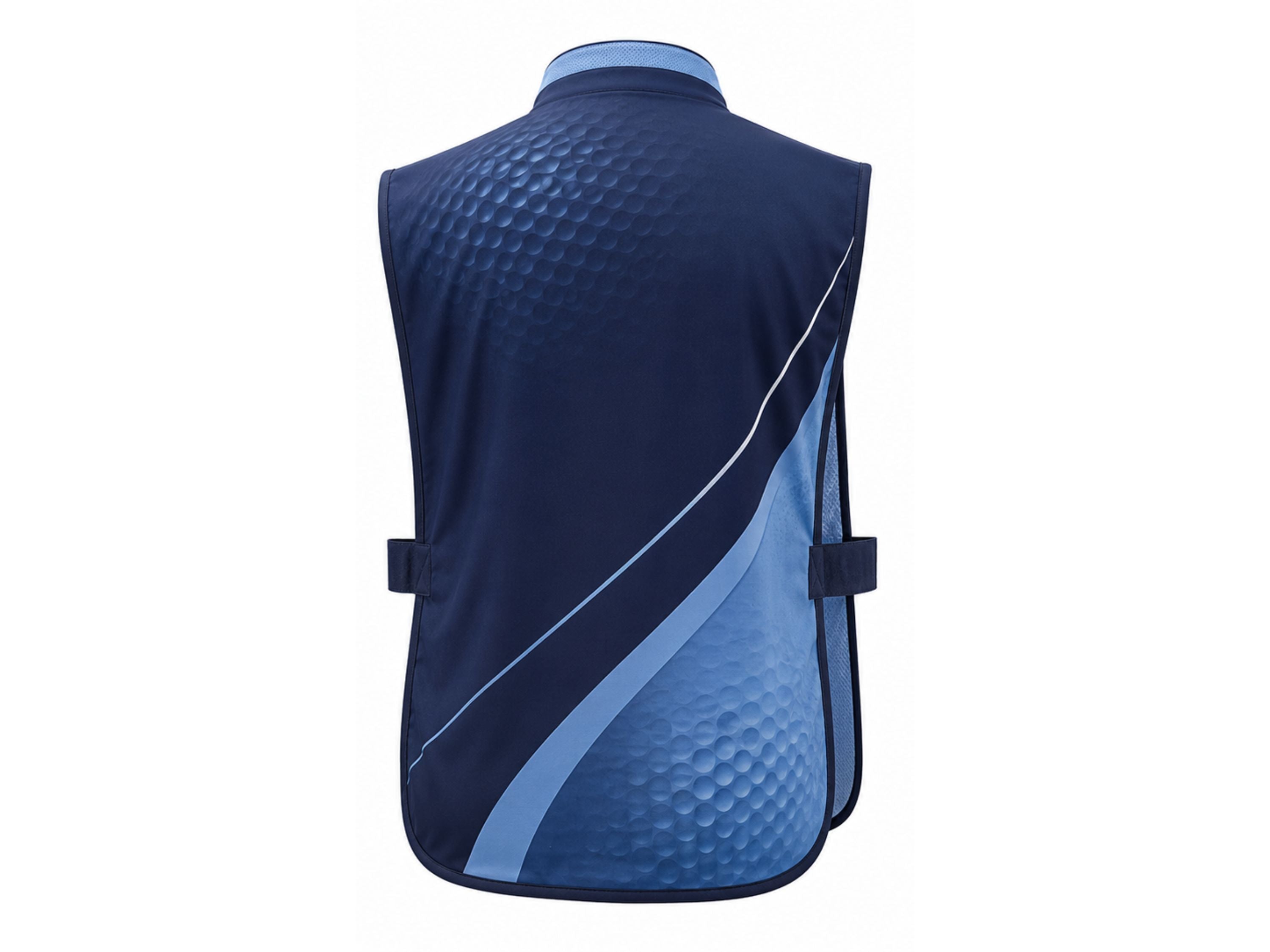 Custom Golf Caddie Bib | Wholesale Golf Tournament Caddie Vest | Navy Blue White | Apparels Bridge