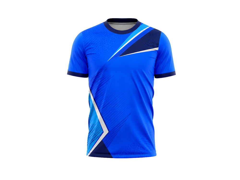 Handball Jersey Blue & Light Blue B2B Team Shirt Wholesale Sportwear front design preview