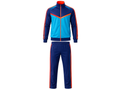 Custom Training and Lifestyle Tracksuit | Wholesale Jogging Suit Set | Navy Light Blue Red | Apparels Bridge