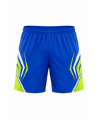 Custom Blue Cricket Shorts – Lime Team Training Shorts for Wholesale Clubs