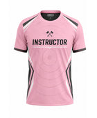 Custom Axe Throwing Instructor Shirt – Pink Black Venue Staff Uniform