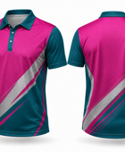 Wholesale Pink & Blue Tennis Jersey – Customizable Team Sportswear, Bulk Orders, Low MOQ, Performance Apparel