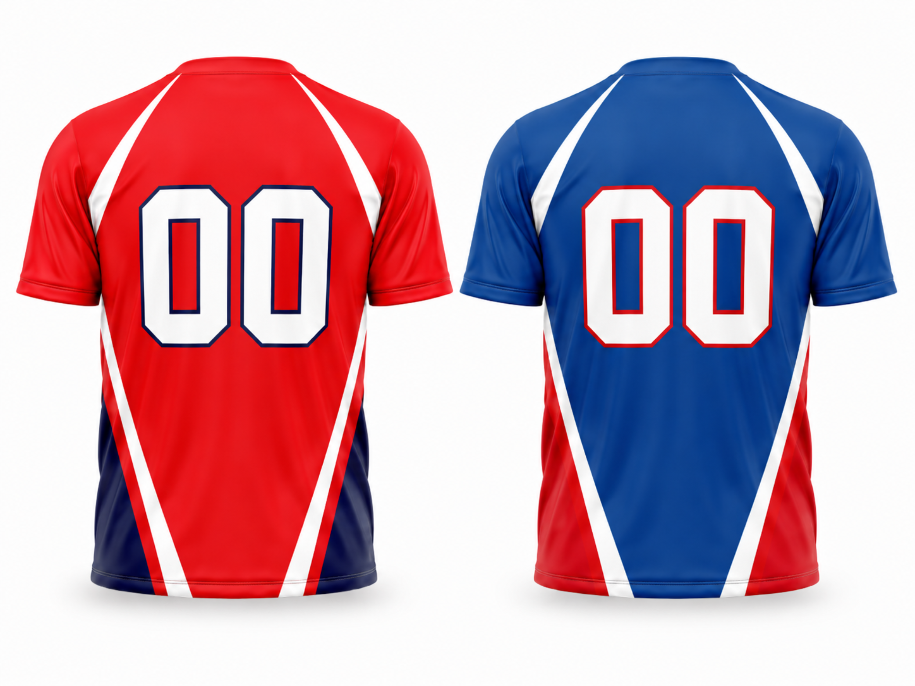 Custom Red Blue Flag Football Reversible Jersey – Wholesale Team Jersey