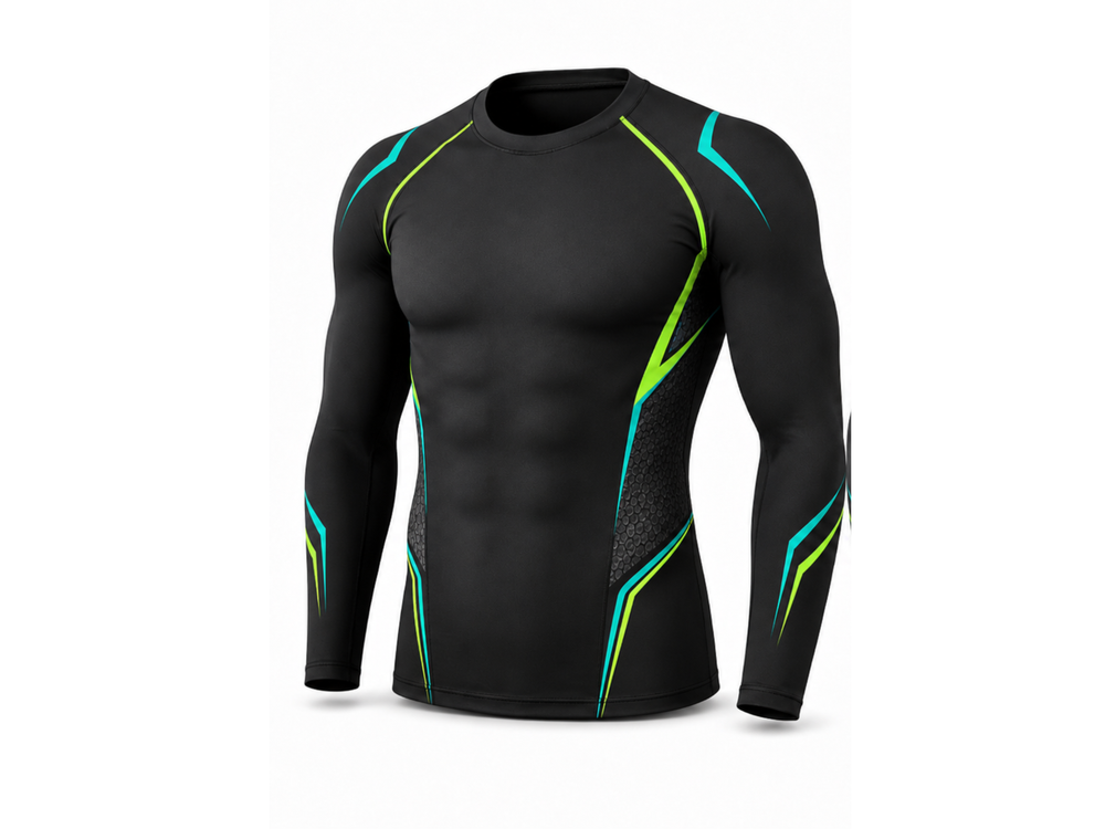 Long Sleeve Compression Shirt B2B Training Lifestyle front design preview