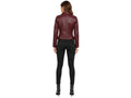 Women’s Deep Burgundy Lambskin Leather Biker Jacket Wholesale Custom Private Label Manufacturer