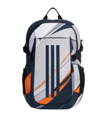 Custom Training and Lifestyle Backpack | Wholesale Gym Team Bag | White Black Orange | Apparels Bridge
