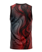 Custom Sublimated Basketball Jersey Red Black Smoke Design | Wholesale Basketball Jersey Manufacturer